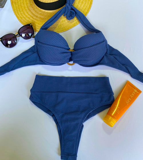 Brazilian Bikini Hot Pants Top with Ring and Rim