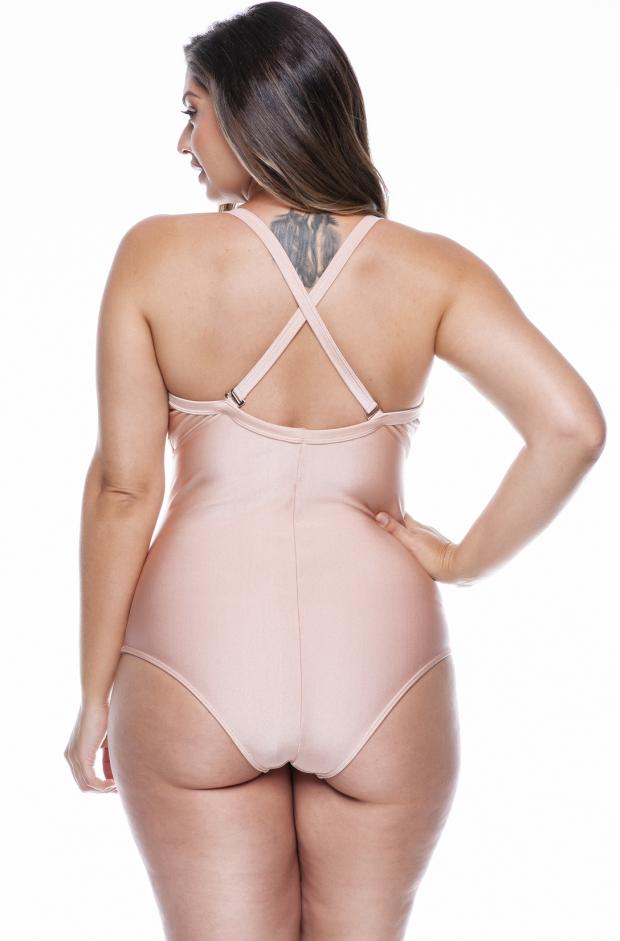 Plus Size Brazilian Swimsuit/Body Chantilly Collor