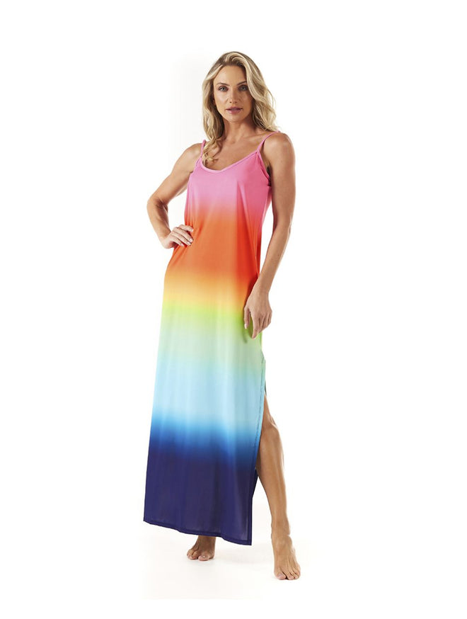 Long Dress with Adjustable Straps with Belt – Euphoria
