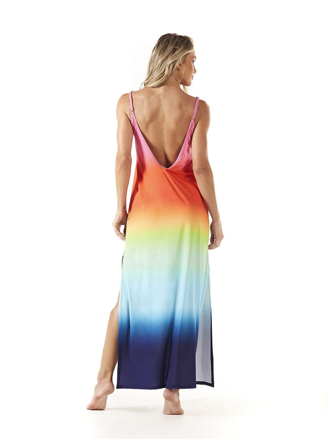 Long Dress with Adjustable Straps with Belt – Euphoria