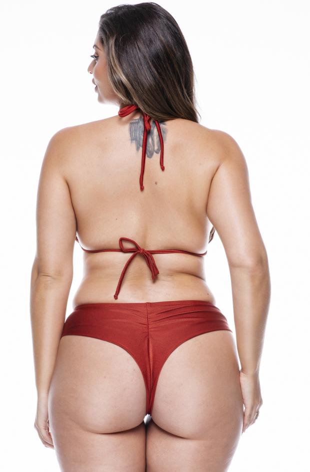 Curtain Plus Size Brazilian Bikini with Tellha and Pearl Cups - LEHONA