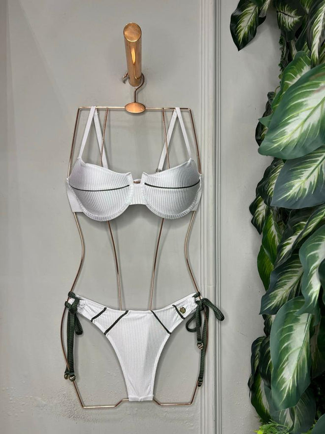 BRAZILIAN BIKINI WITH TURQUOISE RIM