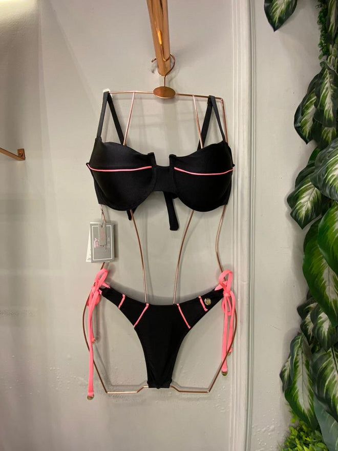 BRAZILIAN BIKINI WITH TURQUOISE RIM