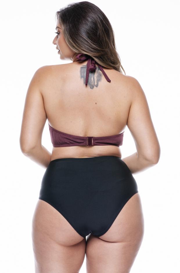 BRAZILIAN BIKINI HOT PANT PLUS SIZE IN THREE WINE COLLORS - LEHONA