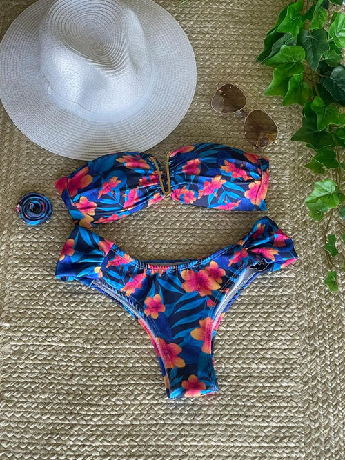 Women's Brazilian Bikini Set with Rim Panties Comfortable Bikini (RETURN AND EXCHANGE)