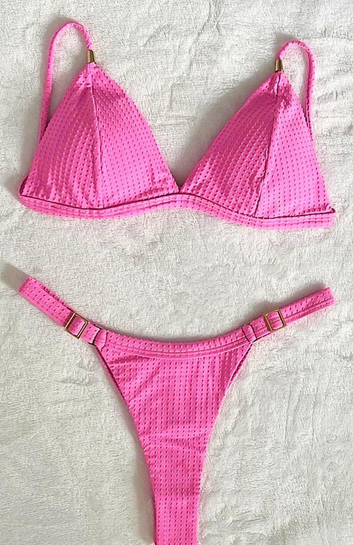 Bikini Set Bust Curtain With Thread Panties Gummy Rose