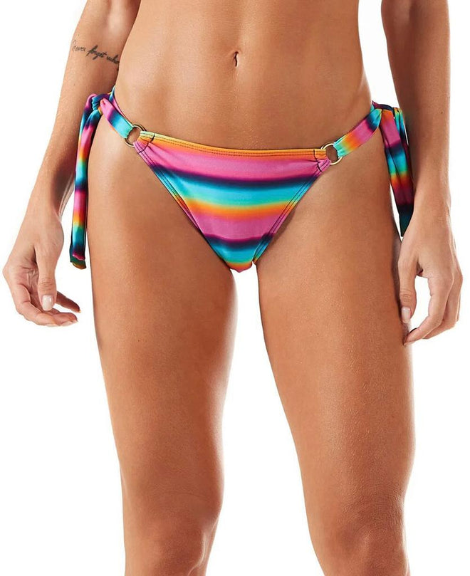 Brazilian Medium Double Bow Tie Panties with Ring Trims - Euforia