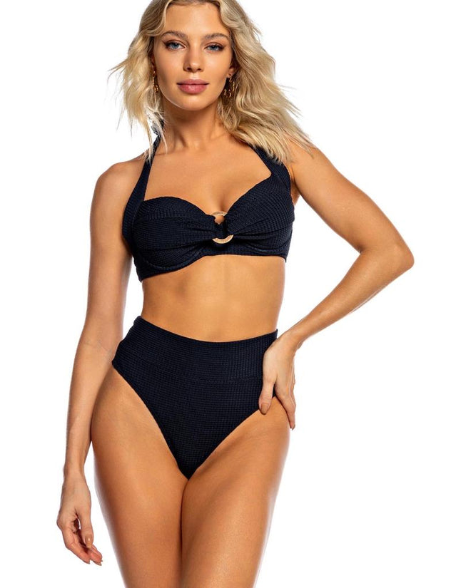 Brazilian Bikini Hot Pants Top with Ring and Rim