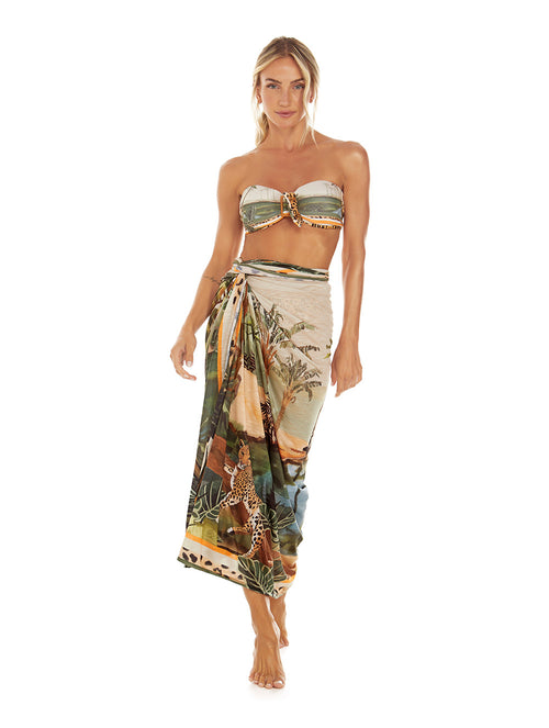 One Body Swimsuit with Cups and Straps + Thin - Water Mirror
