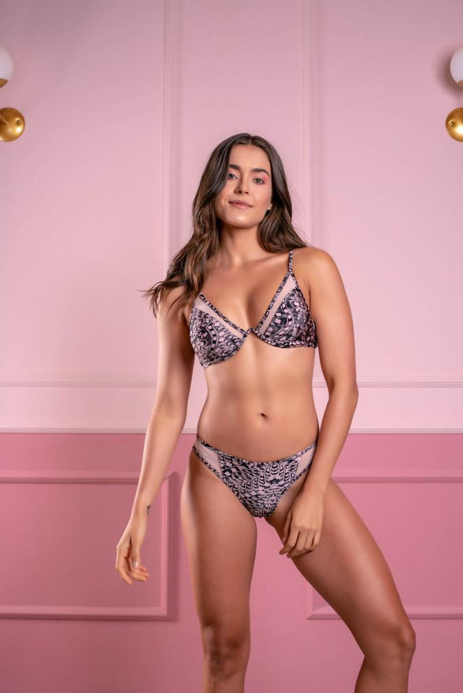 Women's Brazilian Bikini Set with Rim Panties Comfortable Mermaid