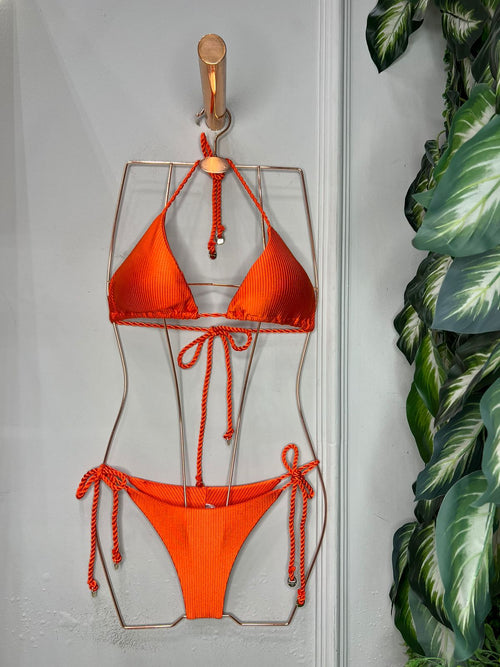 Neon Bikini Curtain Triangle Lace Panties.