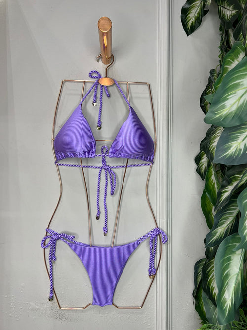 Neon Bikini Curtain Triangle Lace Panties.
