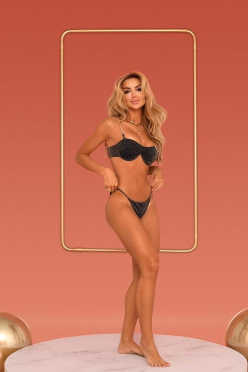 Brazilian Bikini with Chains LUREX