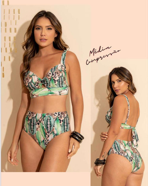Hot Pants Bikini Set with Tulle and Cord Details (NO RETURN AND EXCHANGE)