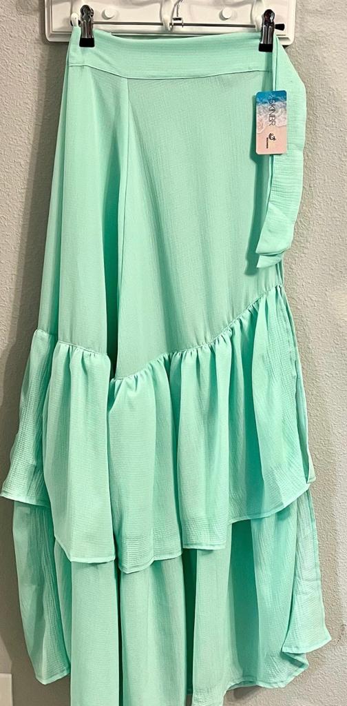 Brazilian Swimwear Pareo Skirt Tie-Waist Sarong Crepe