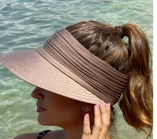 Fendi Pleated Brazilian Visor